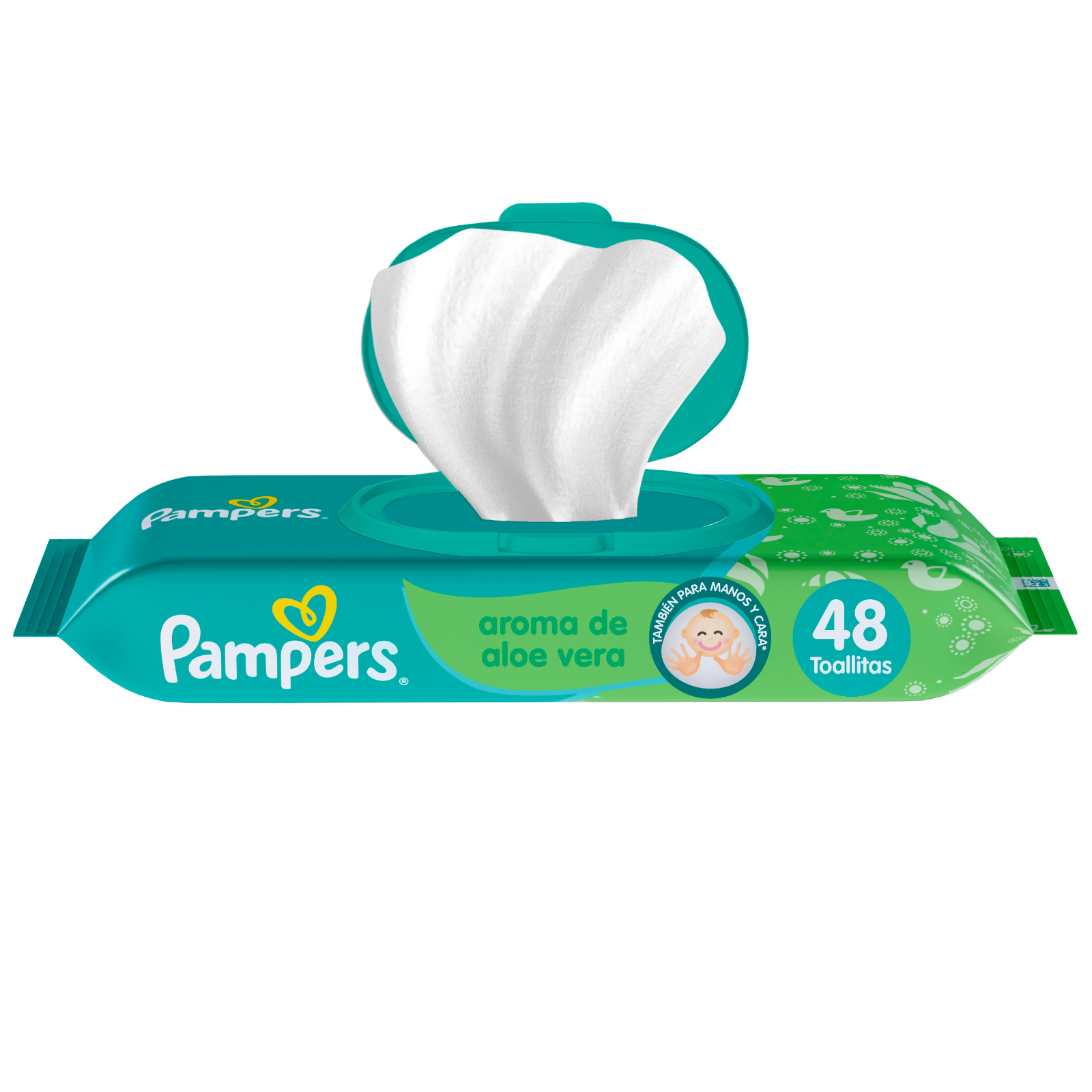 PAMPERS TOALLITAS HÚMEDAS ALOE VERA - 1