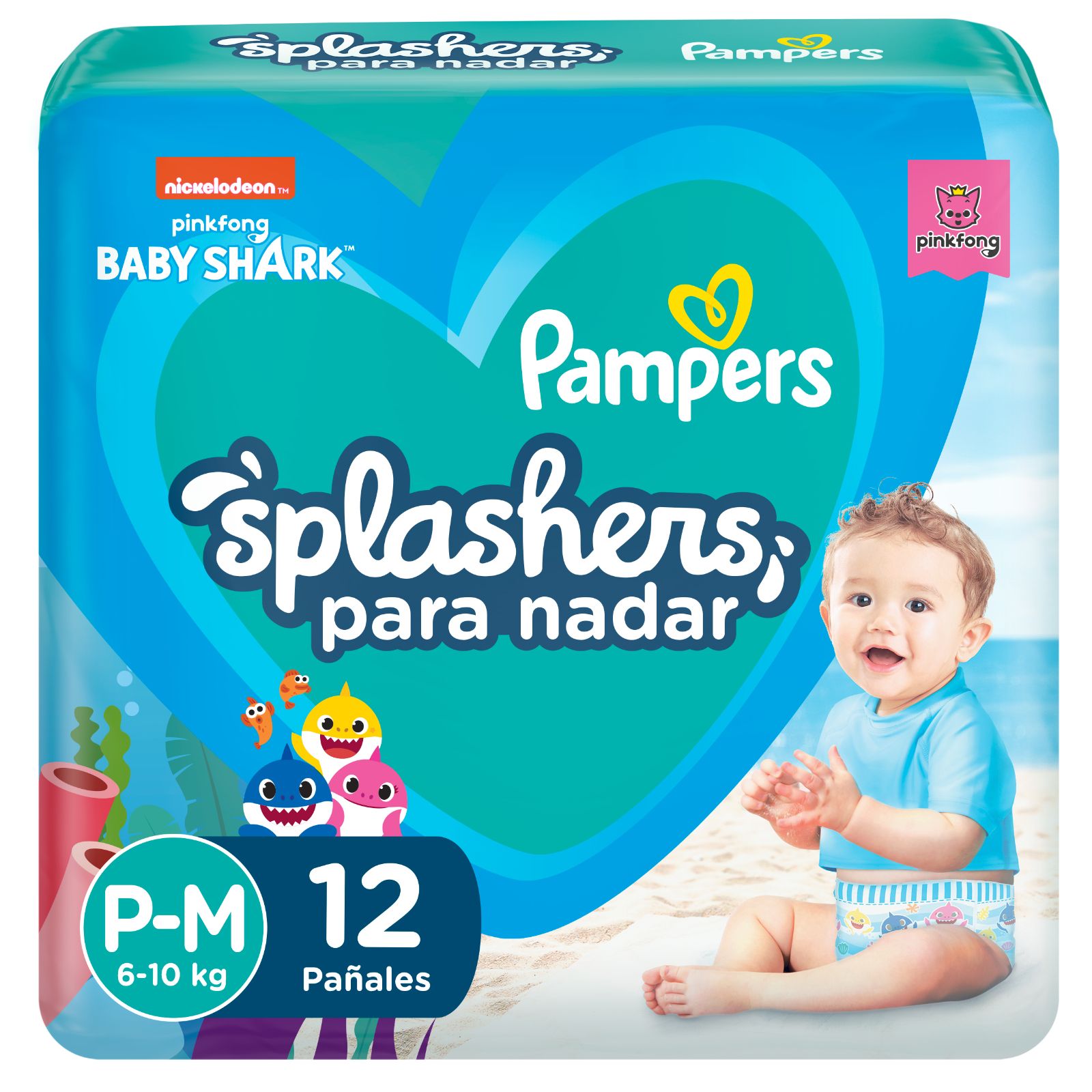 PAMPERS SPLASHERS BABY SHARK - 1