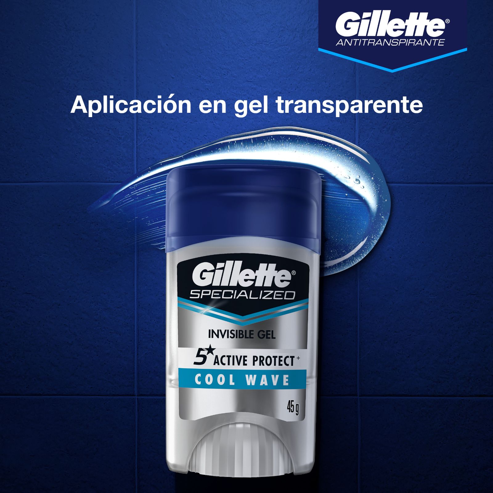 Antitranspirante Gillette Specialized Cool Wave Gel X 45g - 5