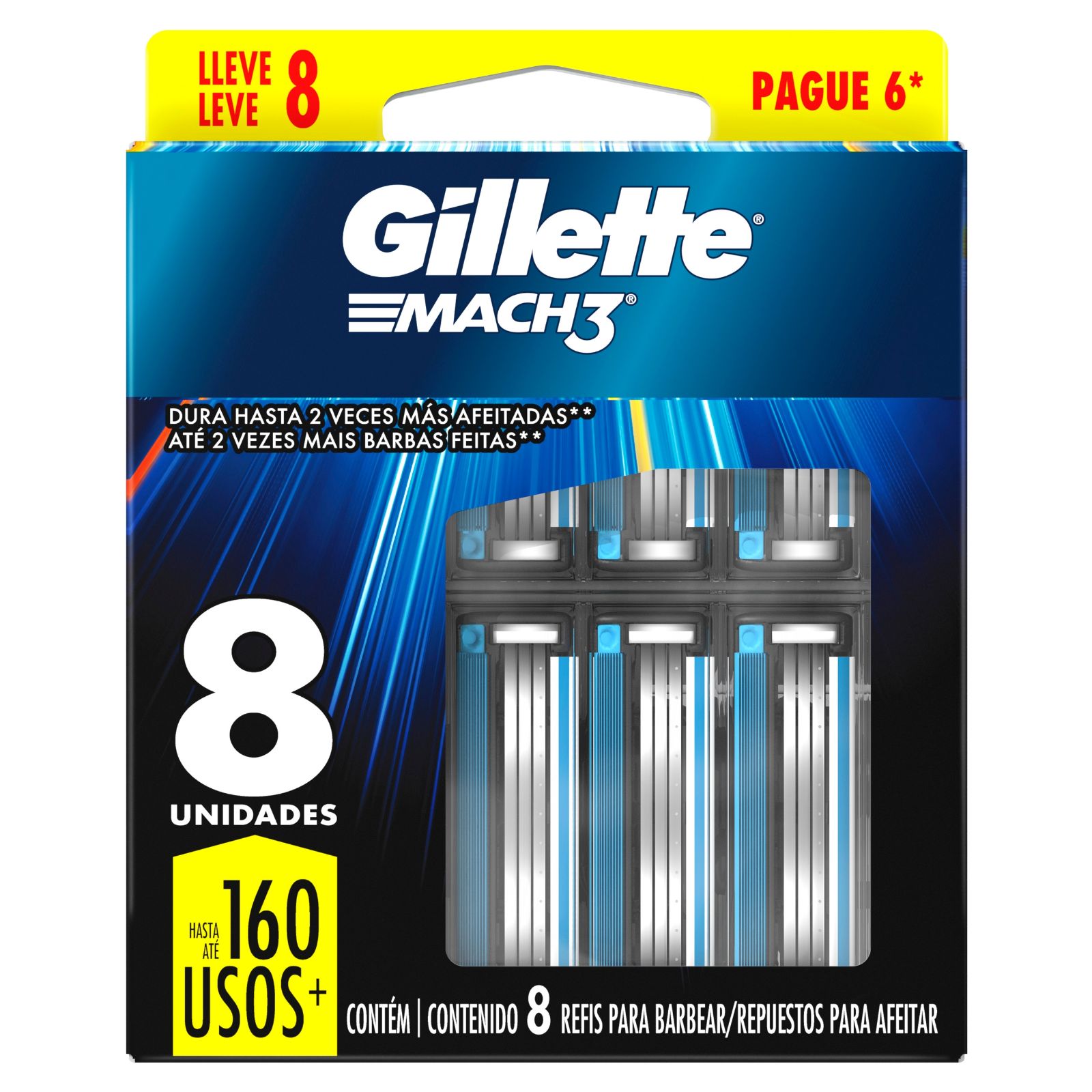 Gillette Mach3 Base Cartuchos x8 u. - 2