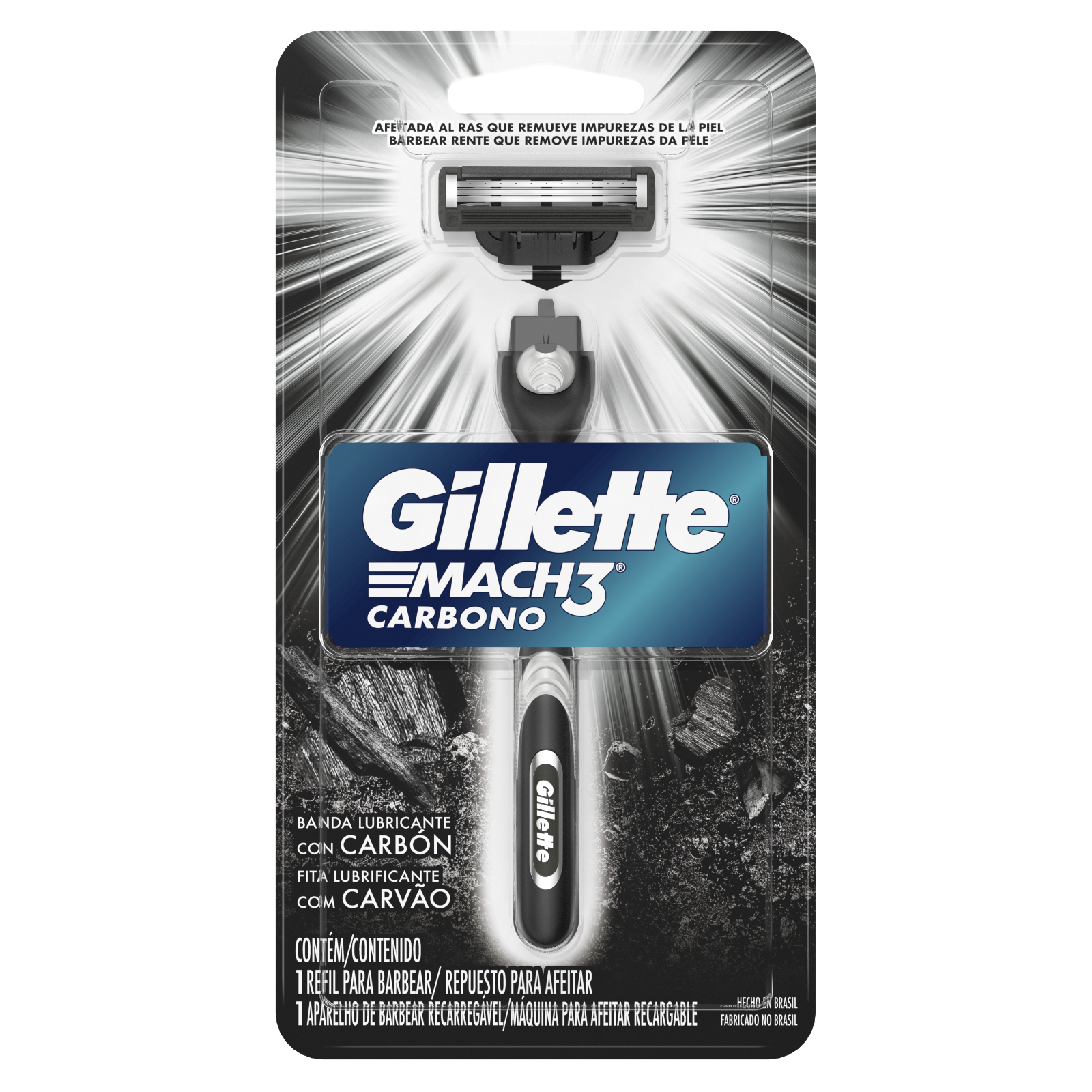 Gillette Mach3 Carbono  - 1