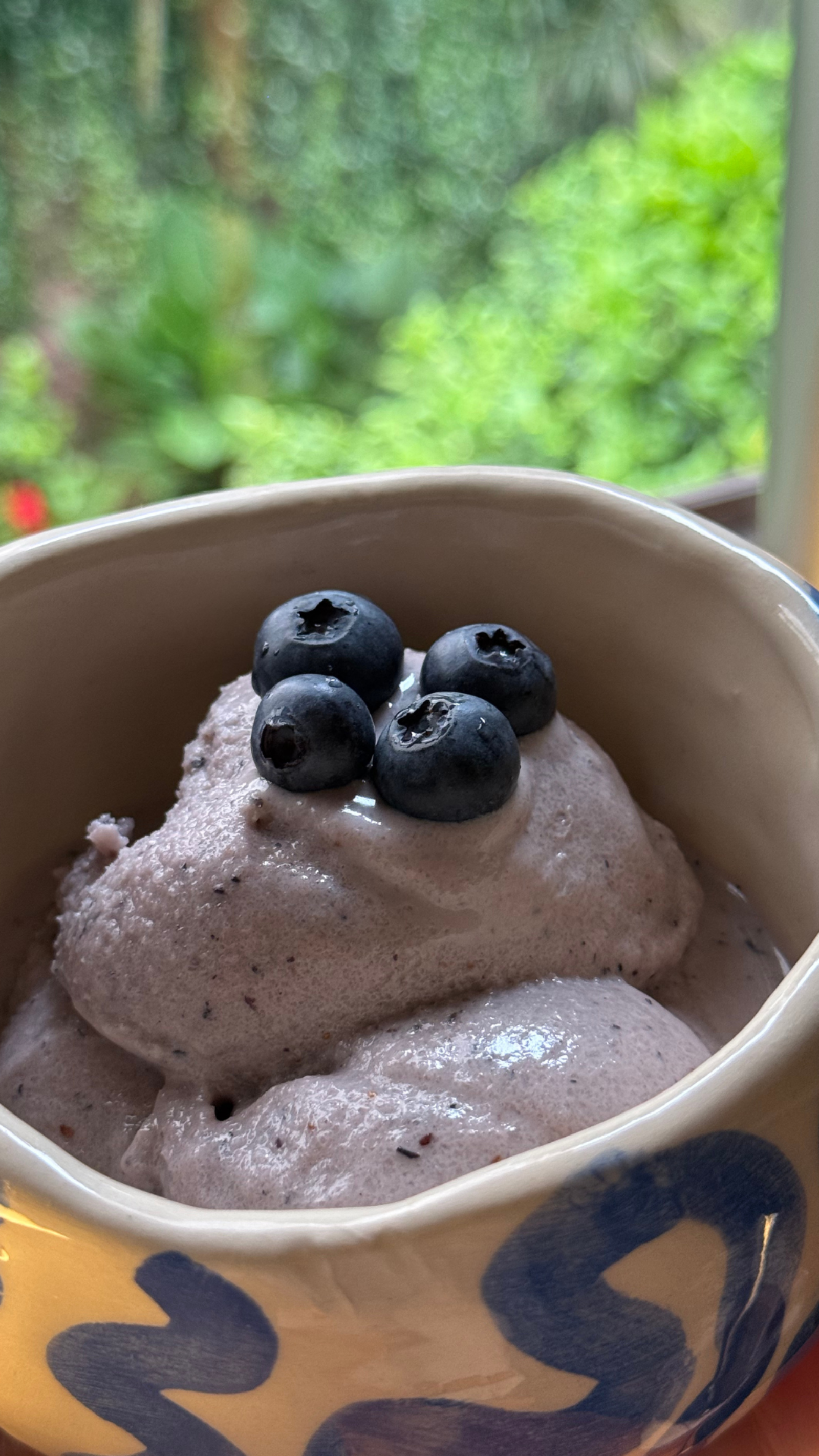 Helado de Yogurt y Arándanos con Atma Dolce