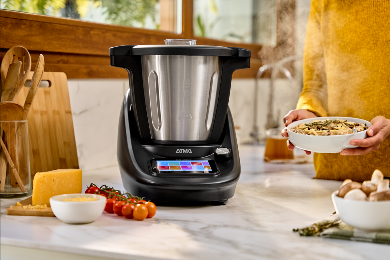 Wok de hongos con Atma Mix