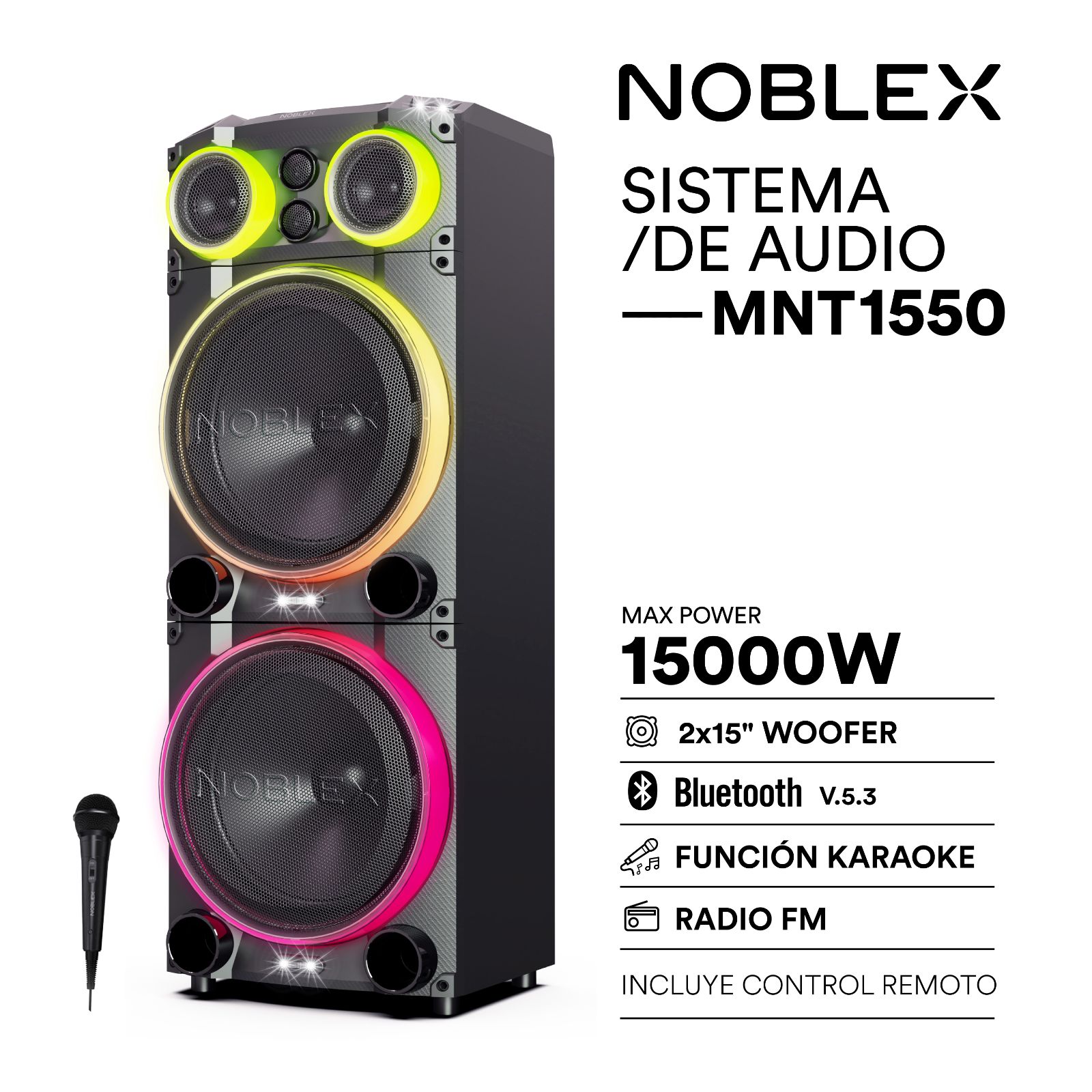 TORRE DE SONIDO MNT1550