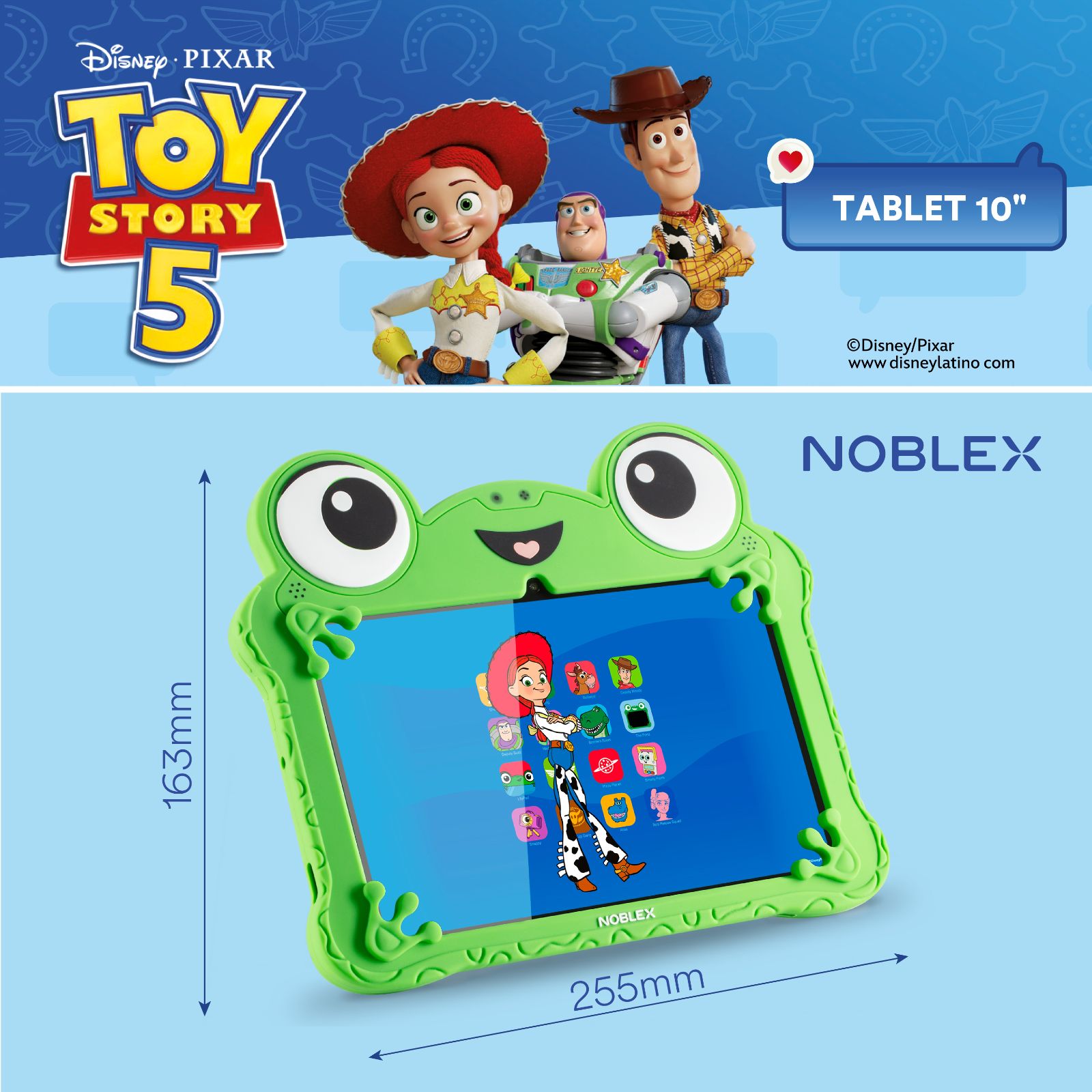 TABLET NOBLEX TOY STORY 10" 6GB  64GB LILYPAD - 2