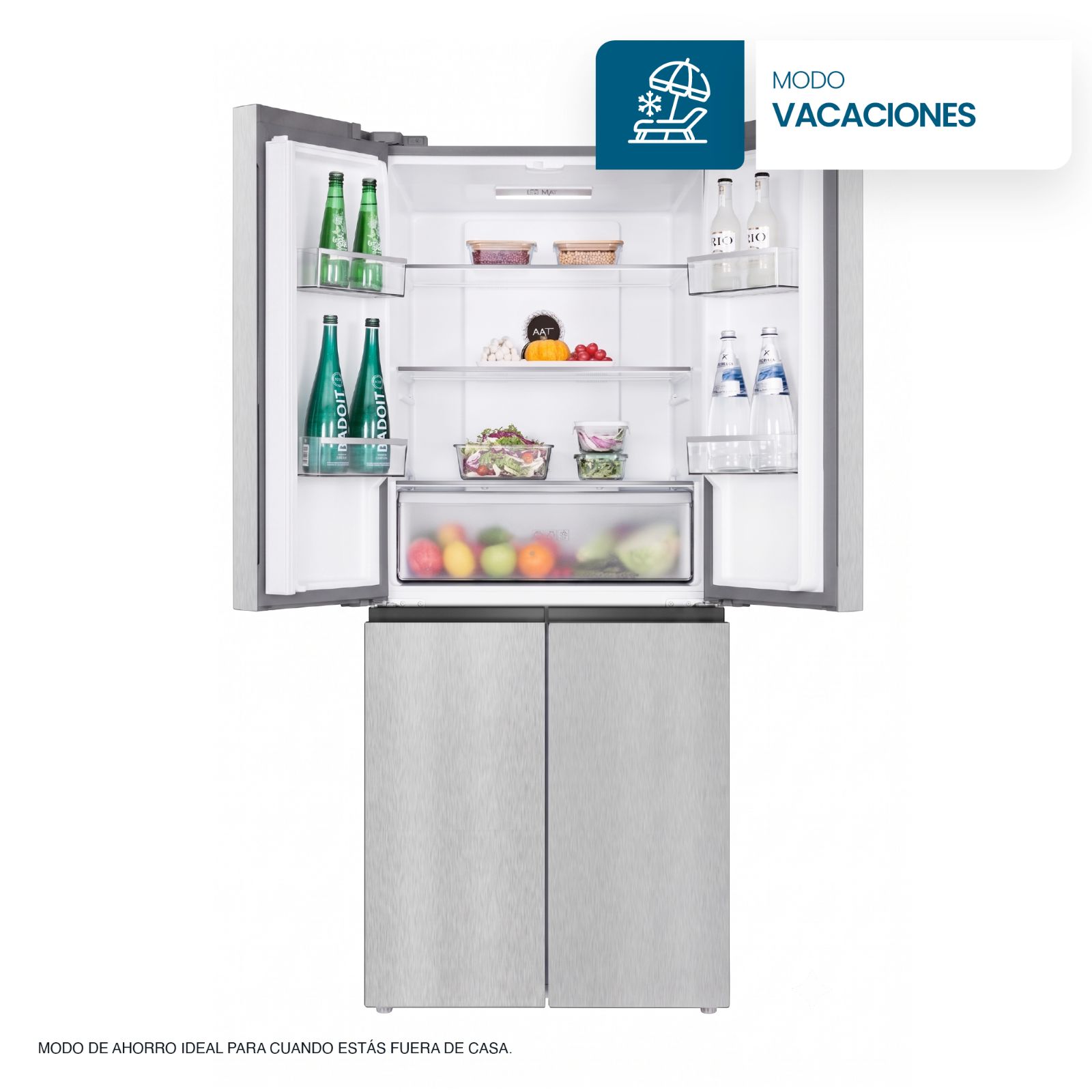 HELADERA PHILCO CROSS DOOR NO FROST INVERTER INOX - NPHSM364XTI - 6