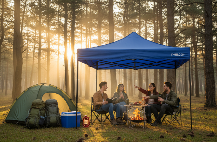 GAZEBO PHILCO 3X3 AZUL SIN PAREDES Lifestyle