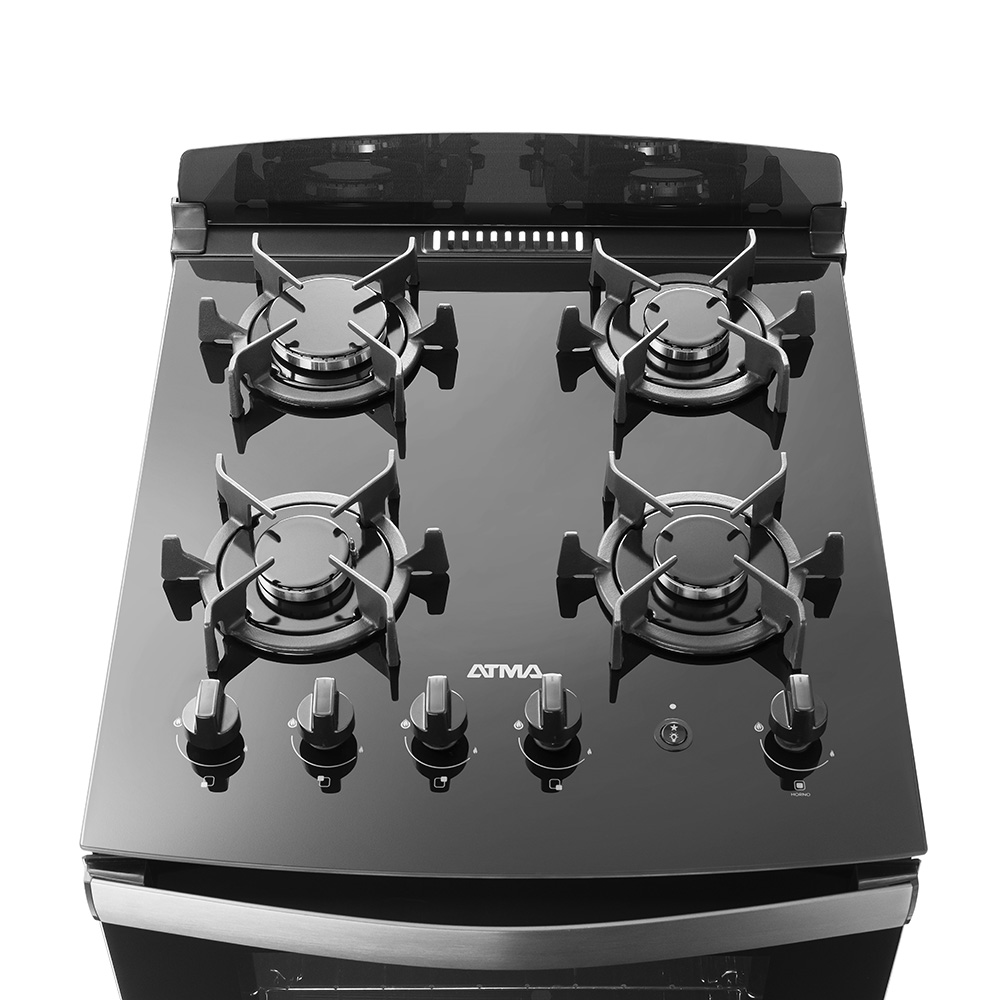 COCINA MULTIGAS 56 CM ATMA NEGRA - 3